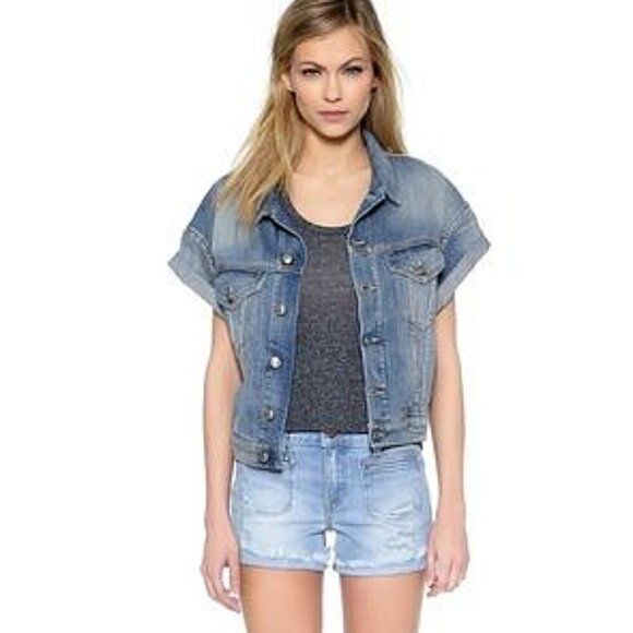 Genetic High Rise Distressed Denim Short - Picture 6 of 8